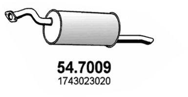 Глушитель выхлопных газов конечный 547009 ASSO