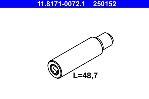 Направляющая тормозного суппорта 11.8171-0072.1 ATE