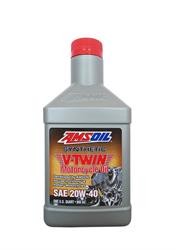 Мотоциклетное масло AMSOIL Synthetic V-Twin Motorcycle Oil SAE 20W-40 (0,946л)