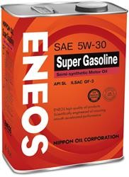 Полусинтетическоемоторное масло Eneos Super Gasoline Semi-Synthetic SAE 5W-30 4 л