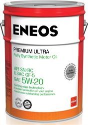 Синтетическоемоторное масло Eneos Premium Ultra 100% Synt. SN 5W-20 20 л