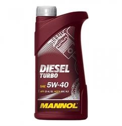 Масло mannol diesel turbo 5w40 мот син (1л)
