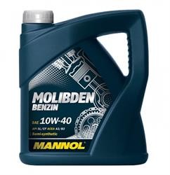 Моторное масло MANNOL MOS Benzin SAE 10W-40 (4л) (Масло Mannol 10/40 Molibden Be
