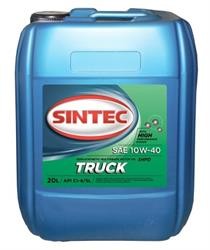Масло Sintoil/Sintec 10/40 Truck API CI-4/SL п/синтетическое 20 л