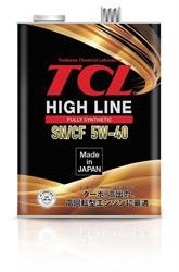 Масло моторное TCL High Line, Fully Synth, SN/CF, 5W40, 4л