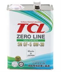 Масло моторное TCL Zero Line Fully Synth, Fuel Economy, SN, GF-5, 0W30, 4л