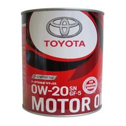 Моторное масло синтетическое TOYOTA TOYOTA Motor Oil SN/GF-5 (Япония) 0W-20 1л (