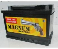 Автомобильный аккумулятор 6ст - 75 (Magnum)  - оп